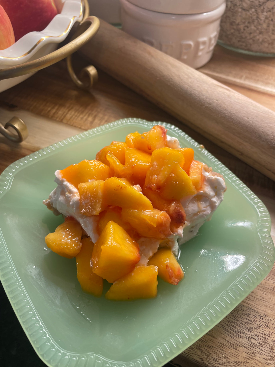 gluten free stroopwafel peaches and cream by The Jenny Wren