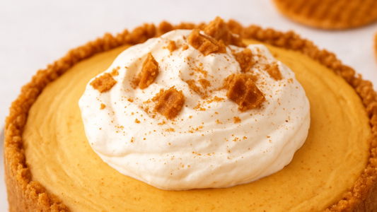 Easy No-Bake Pumpkin Stroopwafel Cheesecake Pie