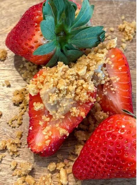 The Jenny Wren’s Cookie Butter Cream Cheese Stuffed Strawberries