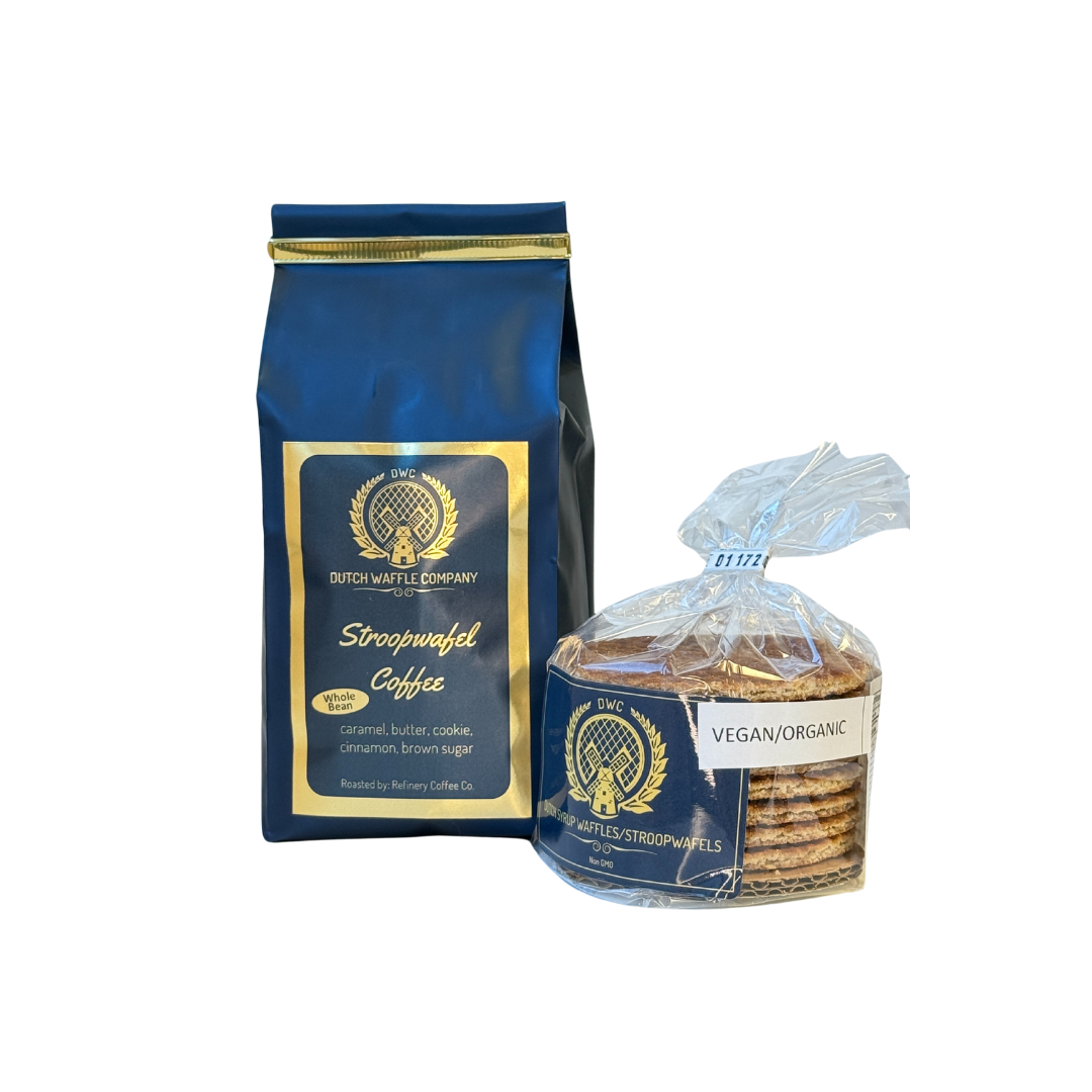 Coffee and Vegan/Organic Stroopwafels combo