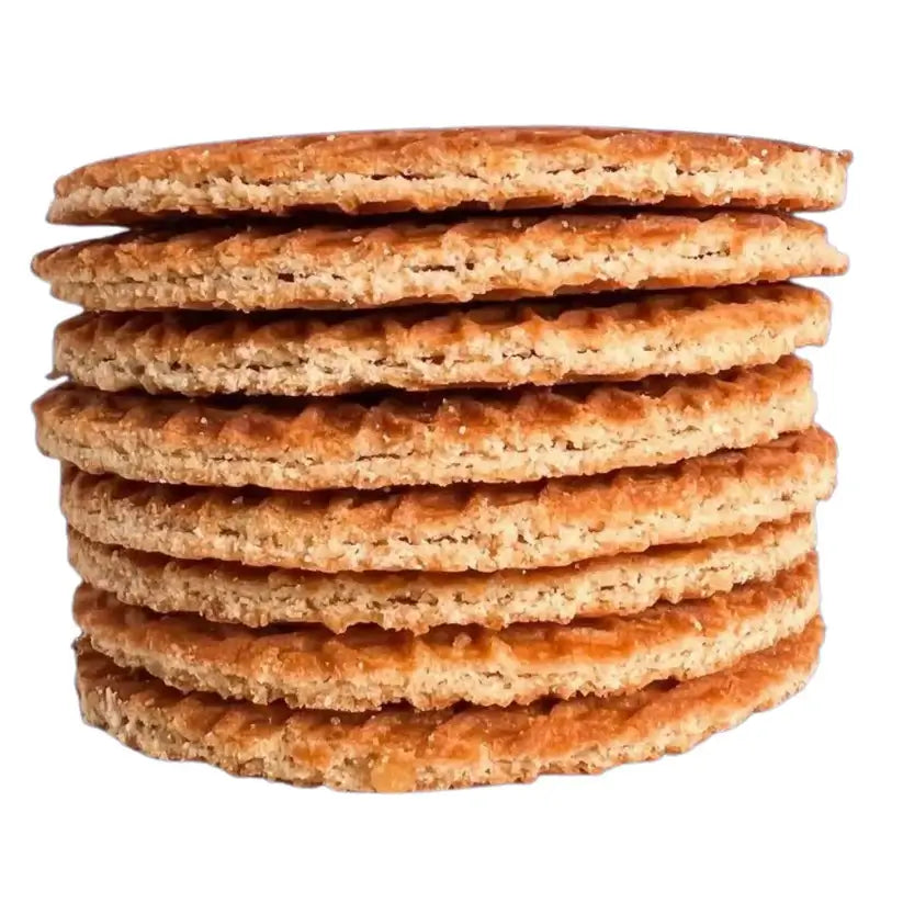 Stroopwafels stacked on top of each other