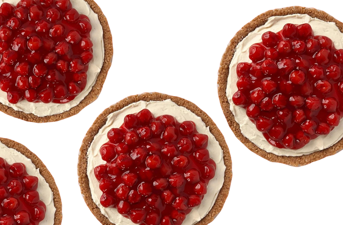 Quick and easy Cheesecake Cherry with Pie Crust from Stroopwafel Cookie
