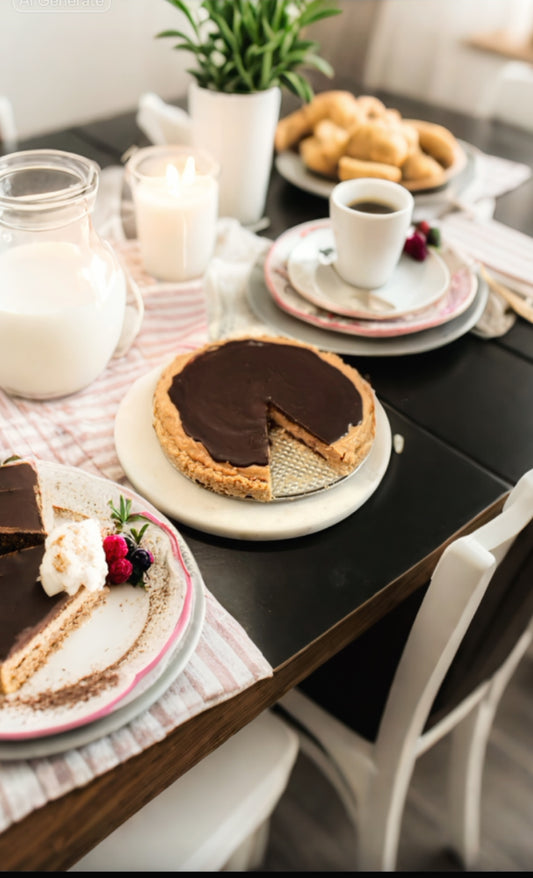 peanut butter pie with stroopwafel crust 