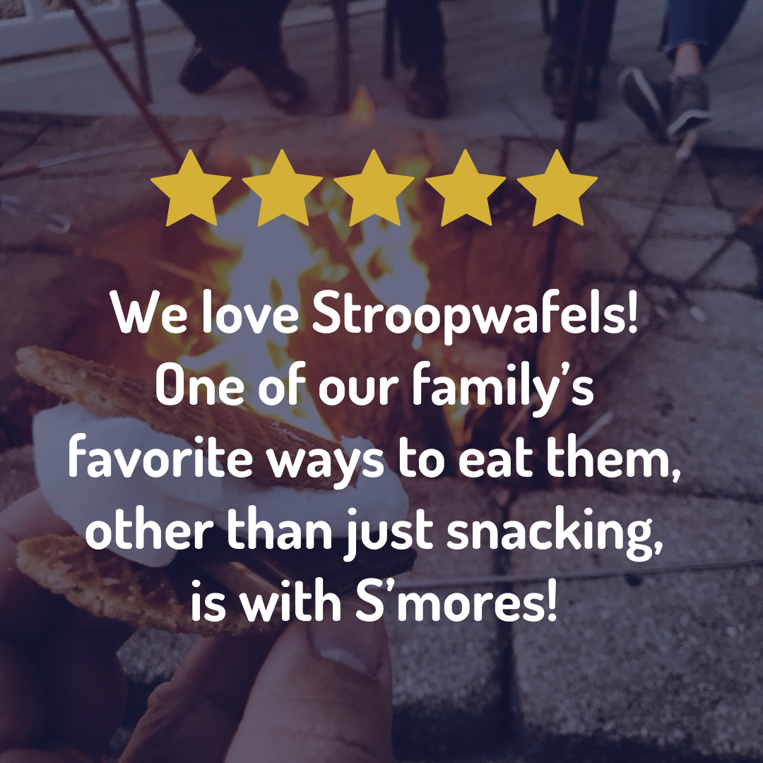 Review of the Stroopwafels: We love Stroopwafels! One of our family’s favorite ways to eat them, other than just snacking, is with S’mores!