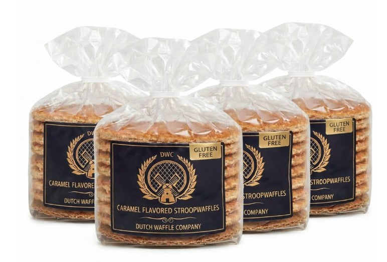 32 Gluten-Free Stroopwafels - Wrapped (4 x 8)