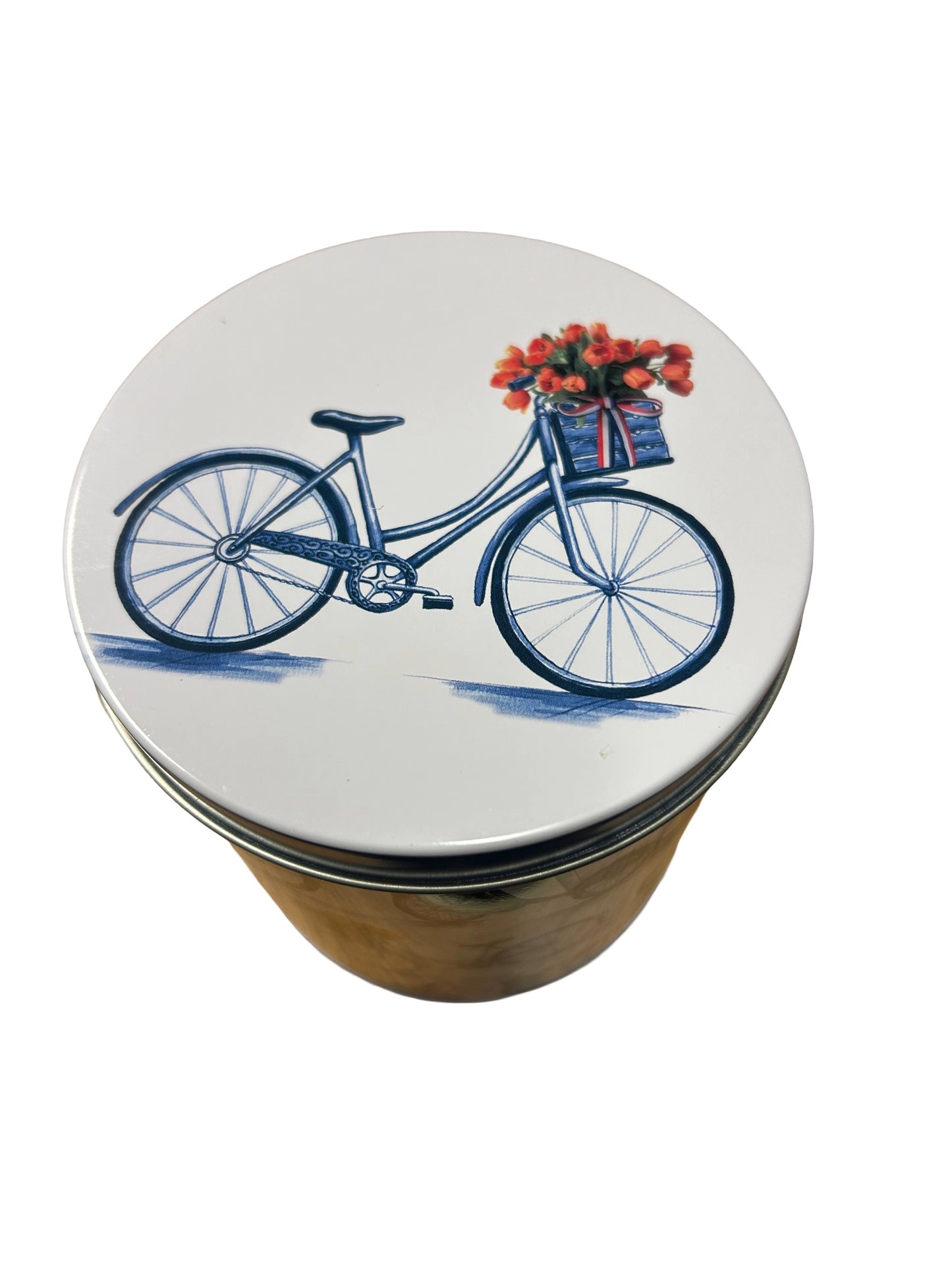 Bicycle tin can without added stroopwafels