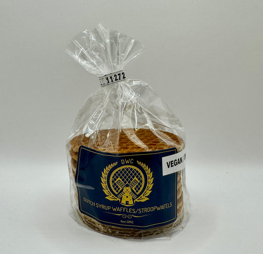 One bag with 8 fresh baked Gluten Free/Vegan stroopwafels to try