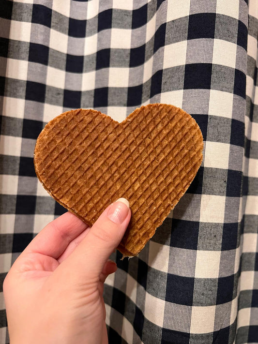 5 inch stroopwafel heart