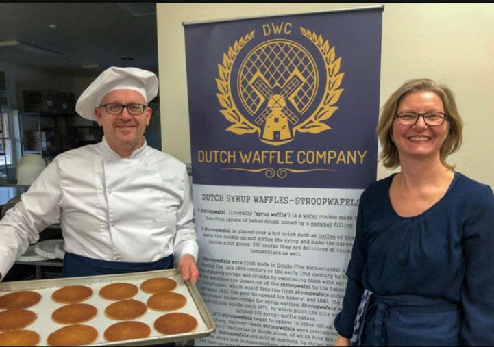 The founders of Dutch Waffle Company, Patrick and Bianca Letens