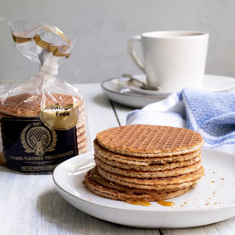 Gluten free stroopwafels in a cozy setting