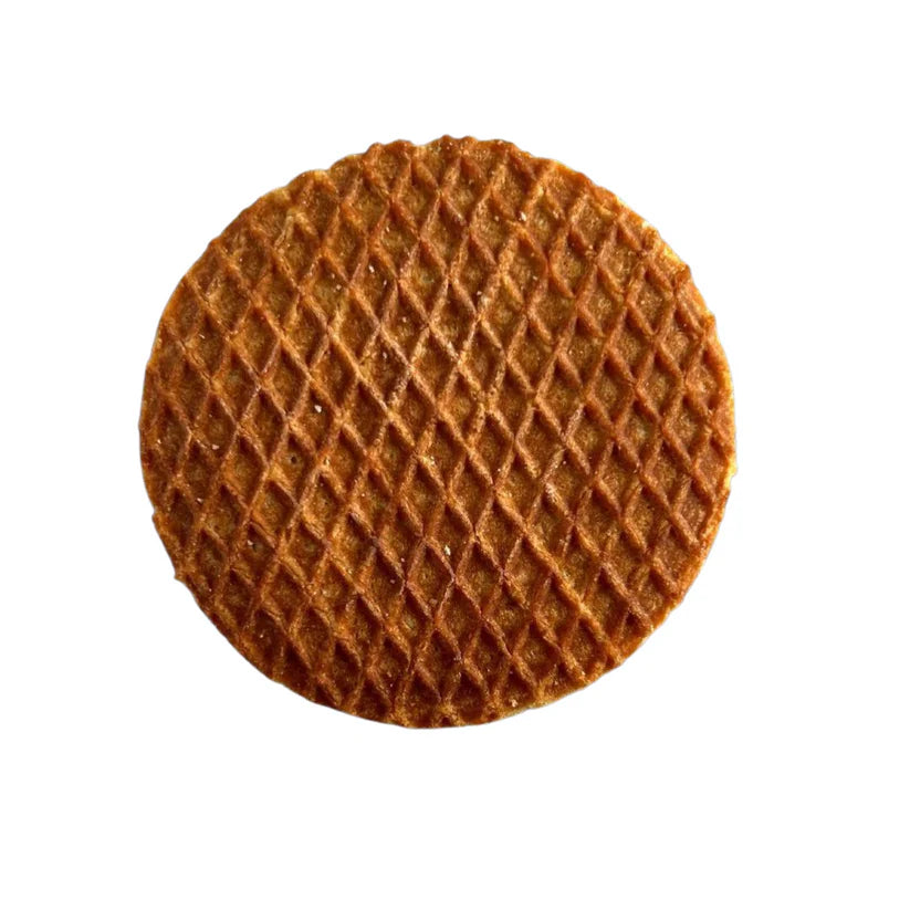 A stroopwafel from above