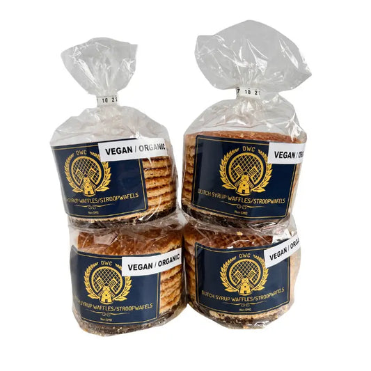 32 GLUTEN FREE/VEGAN STROOPWAFELS (no dairy/no eggs) in 4 bags of 8